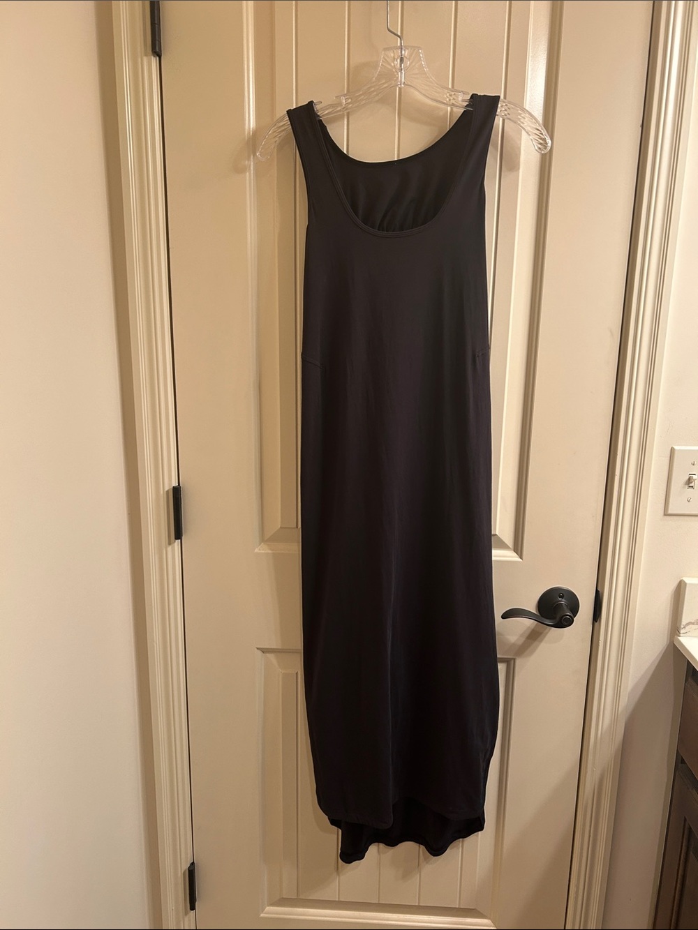 Lululemon Athletica Black Tank Open Back Midi Dress